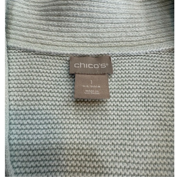 Chicos Tunic Pullover V-Neck Knit Sweater Size M - Picture 3 of 6